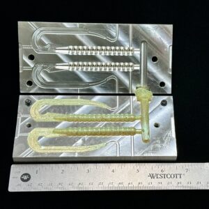 4 Inch Ribbed Ribbon Tail - 2 cavity