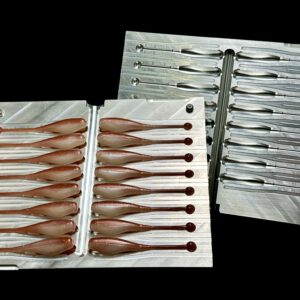 3 inch ball tail crappie getter - 16 cavity minnow mold